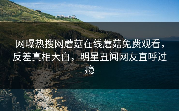 网曝热搜网蘑菇在线蘑菇免费观看，反差真相大白，明星丑闻网友直呼过瘾