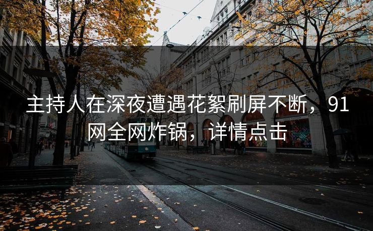 主持人在深夜遭遇花絮刷屏不断，91网全网炸锅，详情点击